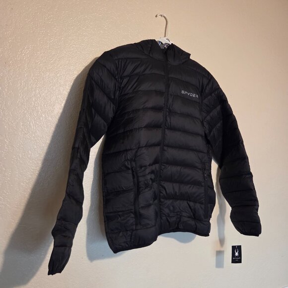 SPYDER Men's Lightweight Winter Puffer Jacket Large - Picture 3 of 10